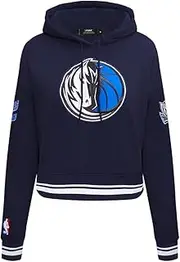 Pro Standard Women's NBA Dallas Mavericks Retro Classics Cropped Pullover Hoodie