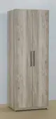 蓋恩2.3尺淺灰橡雙吊衣櫃 11JF060-3 衣櫥 古橡木紋質感 MIT台灣製造【森可家居】