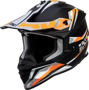 IXS 362 2.0, motocross helmet , color: Matt Black/Neon-Orange/Grey , size: M