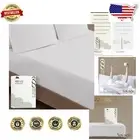 Soft Sateen California King Fitted Sheet - 600 Thread Count, Deep Pocket Design