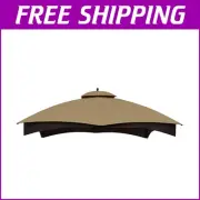 Replacement Canopy 10x12 for Lowe's Allen Roth Gazebo - Water-Resistant Beige