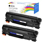 2PK 83A CF283A Toner Cartridge for HP LaserJet Pro M127fn M127fw M125nw MFP 283A