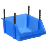 Plastic Shelf Bins 8.3" x 8.1" x 4.3" Wall Mounted Storage Bins, Blue
