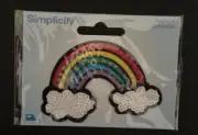 Rainbow Embroidered Iron On Applique Patch Sewing Crafts 3"