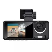 1080P Car Dash Camera DVR Video Recorder Front/Inside/Rear Three Cam G-sensor