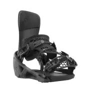 Nidecker Supermatic Snowboard Bindings, Carbon Black, Medium MY25