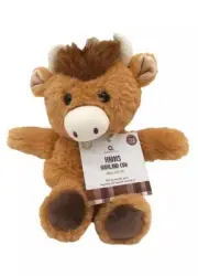 Plush Mini Highland Cow Microwaveable Soft Toy - Lavender Scented