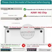 with MacBook Air 13.6 Inch 2022 2023 Release Model A2681 M2 Chi Case Compatible