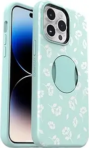 OtterBox OTTERGRIP Symmetry Series Case for iPhone 14 Pro Max - Poppies by The SEA (Blue)