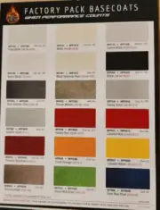 High Teck Base Coat Color Chart (New Charts)