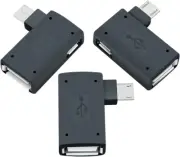3 Pack 90 Degree OTG Cable Adapter for Fire Stick Android Phone Tablet Streaming