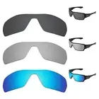 EYAR Polarized Replacement Lenses for-Oakley Offshoot Black&Silver&Blue