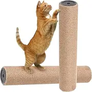 Cat Scratching Post Replacement 2Pcs Jute Scratching Post Replacement DIY Cat Trees and Towers Furniture Protector Posts 2.4x15.8 Inch