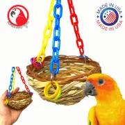 1622 Nest Basket Swing Bonka Bird Toy cages toys parrot natural cockatiel budgie