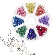 320Pcs Gourd Shaped Pins for Clothes Safety Pins for DIY Projects and Lightweight Metal Clips for Office and School Use