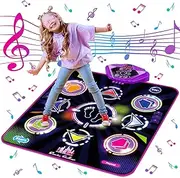 Kusntin Dance Mat for Kids, Adjustable Volume, Built-in Music, 5 Game Modes, Dancing Game Pad for 3 4 5 6 7 8+ Year Old Girls Boys, Dance Toys Gifts, Perfect Xmas Birthday Gifts…, Purple