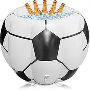 Soccer Party Decorations 20.5x15.8 Floating Inflatable Cooler Blow up PVC Drink Cooler for Parties Reusable Inflatable Drink for Sports Themed Supply Summer