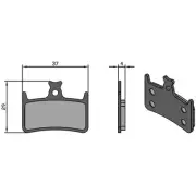 Pads Sinter Tech for System e4/rx4 Hope 305453860 BRENTA Brakes Bike