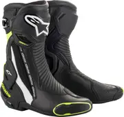 Alpinestars SMX Plus V2, boots , color: Black/White/Neon-Yellow , size: 44 EU