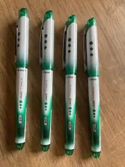 Pilot V-Ball GRIP 0.5mm Pure Liquid Ink Rollerball Pens Green,BLN-VBG5 ( 4 PENS)