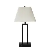 Fangio Lighting Bronze Tech Table Lamp, 1 Outlet/1 USB Base, Bronze - W-12717