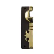 2018-K Rim Lock Box Keeper Unlacquered Brass Antique Finish H120xW32mm