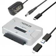 M.2 SATA/NVMe to USB Docking Station,Hard Drive Reader Adapter, External M.2 ...