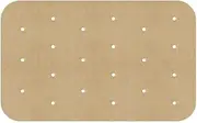 TopHomer Perforated 14x20.5cm Parchment Paper for Air Fryer Liners Rectangle Unbleached 100Pcs Air Fryer Blotting Paper, Baking Paper, Microwave, Oven Non-Stick Cooking, Brown