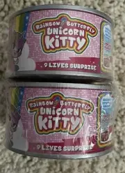 2 Rainbow Butterfly Unicorn Kitty 9 Lives Surprise Pop Up Playset NEW
