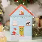 Christmas Cookie Jar Tinplate Candy Box Lidded Xmas Tinplate Candy Container Box