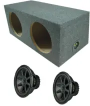 Kicker 43CVR154 15" CompVR CVR15 Series 500W RMS 4 Ohm Sub & ASC RF215H Sub Box