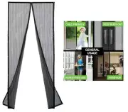 Magnetic Curtain Hands-Free Screen Door Fly Net Mesh