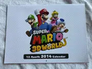 Super Mario 3D World 2014 13 Month Calendar Promo Item - New