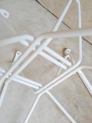 二手真品 議價 Herman Miller Eames 白色 鐵腳 鍍 wire DSR 玻璃纖維 鐵塔 Eiffel