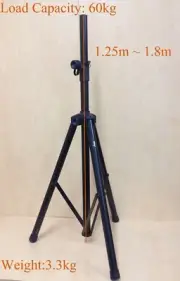 Speaker Stands- One (x1) Haze SS005 Heavy Duty Adjustable Tripod PA DJ Stand