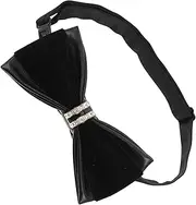 [GALPADA] Chic Men's Women's Rhinestone Bow Tie Pre-tied Bow Tie for Wedding Party Business Occasions