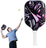 LED Pickleball Paddles - Fiberglass Pickleball Paddles LED Pickleball Racket,Honeycomb Core Anti-slip Outdoor Supplies & Beginners