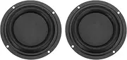 uxcell 2 Pcs Passive Radiator 4 Inch Round Woofer Vibrating Membrane, Rubber Vibration Diaphragm Plate Subwoofer for Bass Speaker Replacement, DIY
