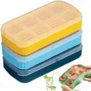 Mini Ice Cube Trays with Lids for Mini Fridge Freezer, Set of 3