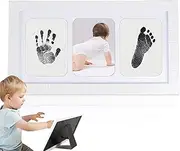 Baby Handprint and Footprint Keepsake, Baby Handprint Kit, Keepsake Frame, Nursery Decor Picture Frames for Girls, Boys