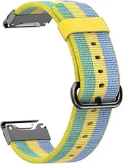 [BKUANE] 22mm Nylon Quick Release Watchband For Garmin Fenix 6 6X Pro 5 5X Plus 935 Approach S60 Quatix5 Watch Easyfit Wrist Band Straps