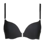 NWT Chantelle Elegant Black Lightly Padded Push-up Bra 32B (30-32B)