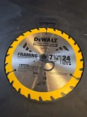 DEWALT DW3178 7-1/4" 24T thin Kerf Framing saw blade .076" Carbide