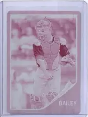 2011 Topps Heritage Minors Luke Bailey 1/1 Magenta Printing Plate Bowling Green