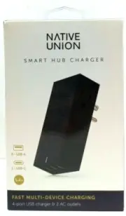 Native Union Smart Hub Universal Power Adapter 4 Port USB Marine