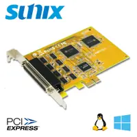 在飛比找PChome24h購物優惠-SUNIX PCIe 8埠 RS-232擴充卡 (SER54