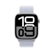 Apple Watch Series 10 46mm Silver Aluminium Case GPS Sport Loop (Blue Cloud)