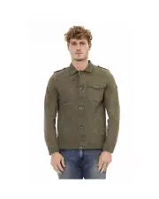 Distretto12 Military Jacket for Men - Casual Cotton Jacket - Jackets - Green