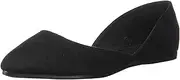 [Ollio] Women's Shoes Faux Suede Slip on Comfort Light Pointed Toe Ballet Flat