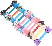12pcs Cute Cartoon Animal Wire Holders Magnetic Earphone Cable Organizer for Tangle Storage for Home Office and Desktop Use